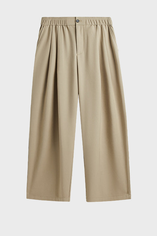 Relaxed Pleated Suit Trousers