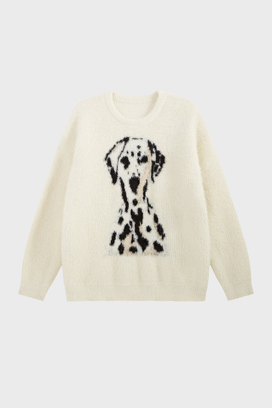 Effortlessly Chic Dalmatian Knit