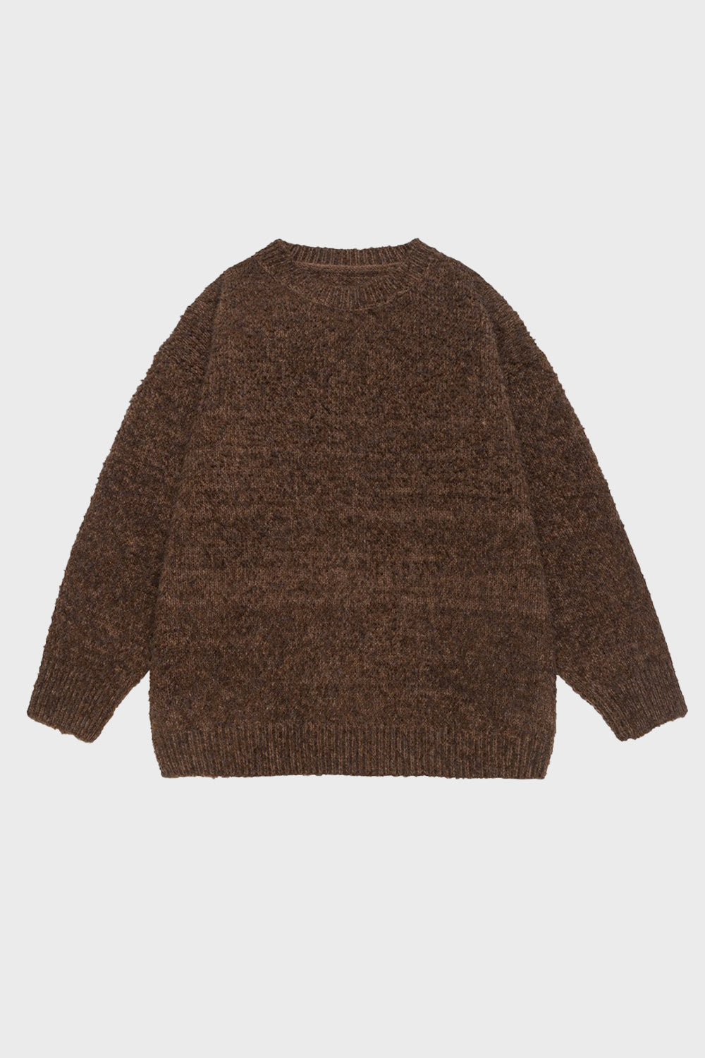 Vintage Wool-Blend Crew Neck Sweater: Timeless Comfort, Redefined