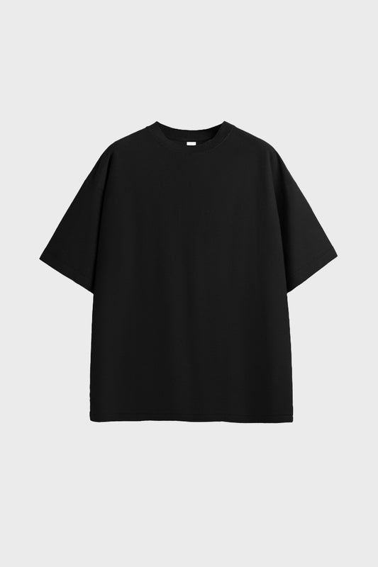 Minimalist Oversized Tee with Distressed Charm