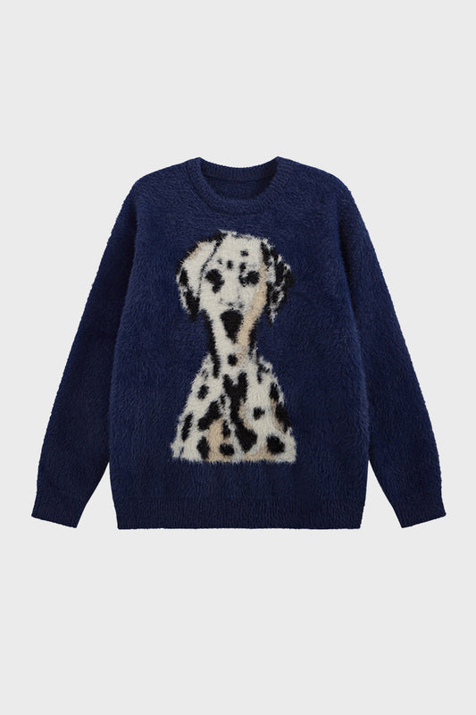 Effortlessly Chic Dalmatian Knit