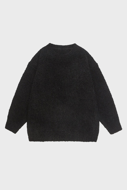 Vintage Wool-Blend Crew Neck Sweater: Timeless Comfort, Redefined