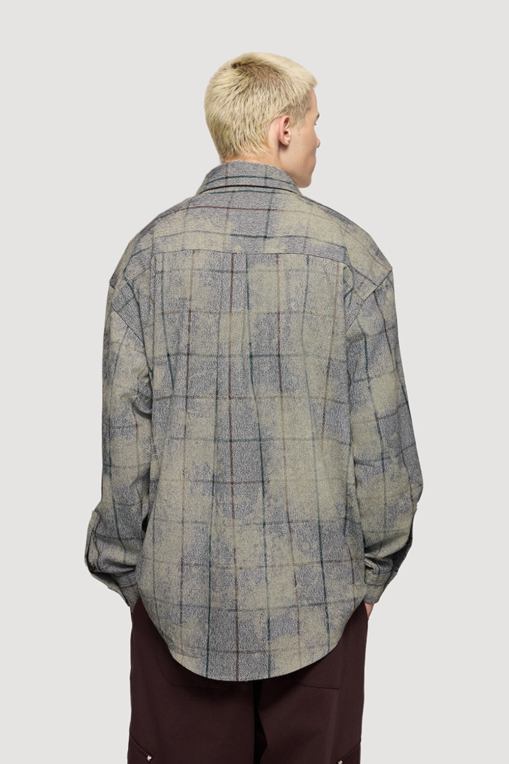 Hand-Dyed Wax Batik Plaid Shirt: Timeless Craftsmanship