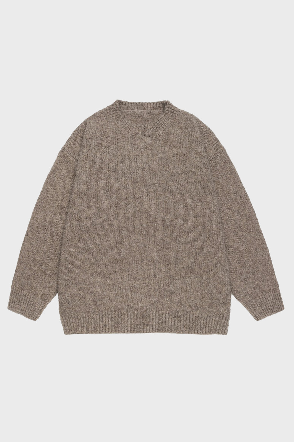 Vintage Wool-Blend Crew Neck Sweater: Timeless Comfort, Redefined