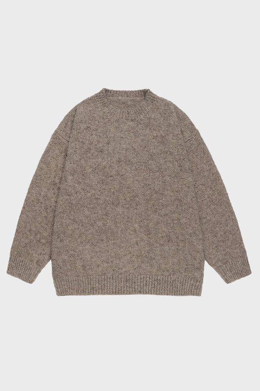 Vintage Wool-Blend Crew Neck Sweater: Timeless Comfort, Redefined