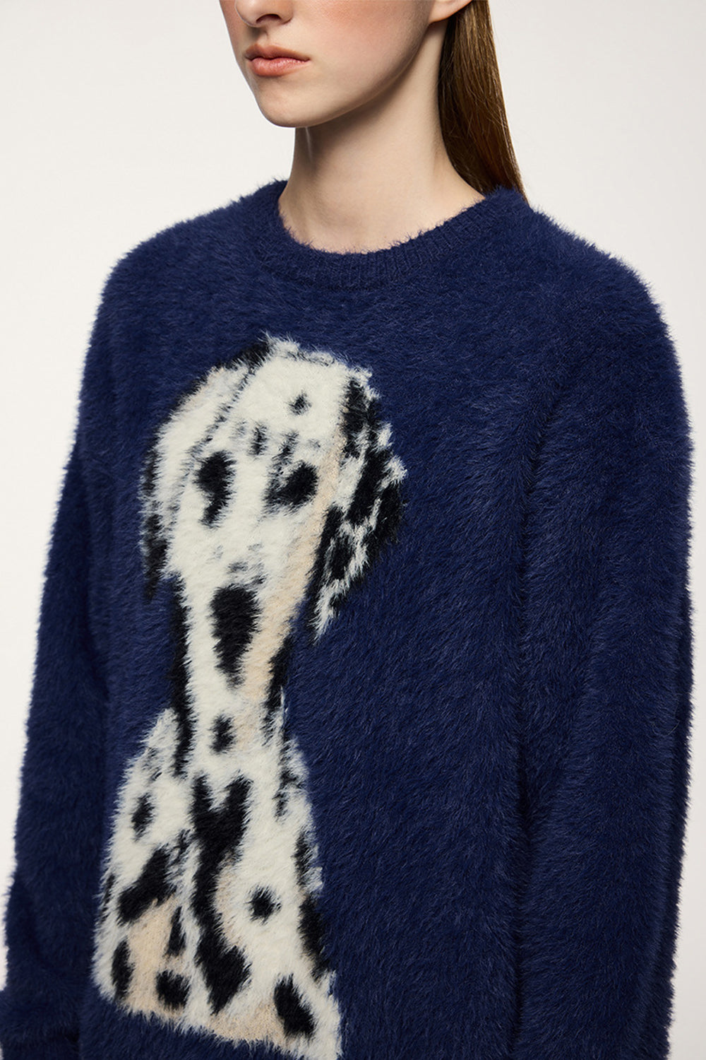 Effortlessly Chic Dalmatian Knit